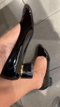 Product Review of Giày Cao Gót 3p Da Bóng Sai 35-42 Fom Chuẩn Đế Cao Su Chống Trơn - Shoes Jean from H**n N**n 1