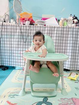 Product Review of BBMM เก้าอี้กินข้าวเด็ก เก้าอี้เด็ก High chair Multifuntion มีเบาะนั่ง ถาดรองอาหาร ล้อลาก from D**🌼 3