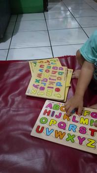 Product Review of Mainan Edukasi Anak Paket Puzzle Kayu Isi 4 Huruf Hijaiyah Arab Huruf Besar Kecil Angka 0-20 from t**n 0