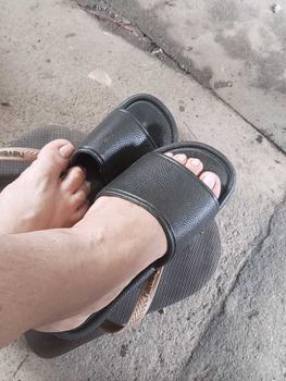 Product Review of Korean Fashion Thin Strip Slide Rubber Slippers for Unisex flat sandals shoes #2808 Walking Shoes Footwear Flipflop Comfort Boys Tactical from M**J 0