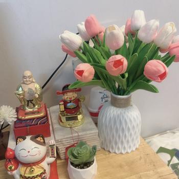 Product Review of Hoa Giả - Hoa Tulip nhiều màu sắc trang trí xinh xắn, nhẹ nhàng, phụ kiện decor phòng Hoa Sen from B** H**k X**h Đ** 2