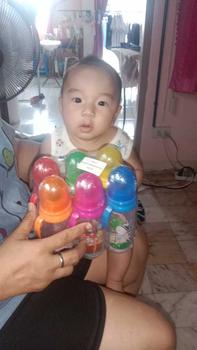 Product Review of ขวดนมแขนจับ 8 ออนซ์  คละสี คละลาย  ( เเพ็ค 6 ชิ้น ) from แ**้ 0