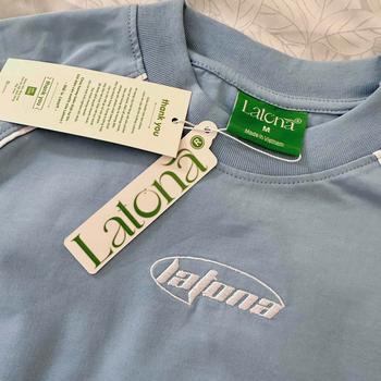 Product Review of Áo Thun Baby Tee  Nữ Cổ Tròn Thêu Logo Y2K Latona Cotton Nhiều Màu from Z**n 2