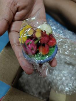 Product Review of งานดินปั้นพานผลไม้มงคล 5 อย่าง งานดินปั้น ขนาด 1.5 นิ้ว (ส้ม กล้วย อ้อย มะพร้าว แก้วมังกร) สำหรับถวายพระพิฆเนศ สิ่งศักดิ์สิทธิ์ที่เคารพบูชา พระพุทธรูป from A**8 1