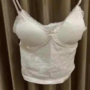 Tanktop Bra V-Neck Korean Look Include Cup Kamisol Wanita Import 1128