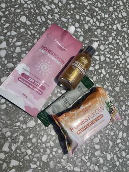 Product Review of Trio Set Serum,kojic soap 70g,Sunscreen with freebies from B**s 1