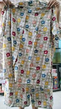 Product Review of [DasterHitsMalang] One Set Aira Celana Kulot Panjang 7/8 /One Set Kancing Depan/One Set Lengan Rempel/Setelan Wanita Baju Karet Katun Kerah Rayon Motif Atasan Busui Pendek Kotak from d**d 0