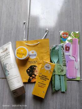 Product Review of BUNDLING 3in1 MOELL BODY LOTION, BEEME HONEY SUNSCREEN & BEEME NOURISHING BALM from p**i s**p M**i 0