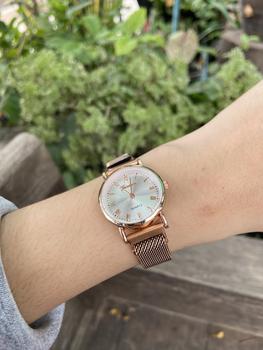Product Review of นาฬิกาข้อมือผู้หญิง GENEVA หน้าปัดตัวเลขครบ-โรมันครบสิบสองจุด สายแม่เหล็ก-สายสแตนเลส (G23) from p**𐙚 3