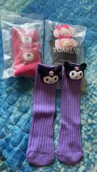 Product Review of Tất vớ Cao Cổ Kuromi Cho Bé Gái 3-12 Tuổi Tất Trẻ Em 100% Cotton Xuất Nhật Siêu Mềm Mịn PK221 from l**n 0