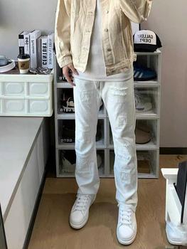 Product Review of Life cycle Quần Jean Rách Tua Rua Phong Cách Mỹ Dành Cho Cặp Đôi, Xu hướng, Quần Ống Loe Siêu Nhỏ, quần jeans nam，quần màu đen boy phố，rock revival chính hãng，boyfriendjeans，cao cấp，bonkers，shiny Menswear Pants from u**0 3