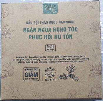 Product Review of Túi REFILL hỗ trợ giảm rụng 500ml dầu gội thảo dược bồ kết hà thủ ô chanh gừng bưởi NAMNUNG from T**y L**h 2