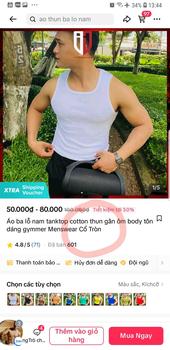 Product Review of Áo cổ vuông ba lỗ tanktop tán vai to form body ôm tôn dáng thun gân dày cao cấp giữ form lâu dài Nam Menswear from ô**🤣 0