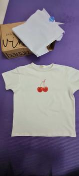 Product Review of Áo thun nữ baby tee cotton cổ tròn form ôm mùa hè hình trái Cherry, Đào, Chuối | bananabu from Ả** T** 0