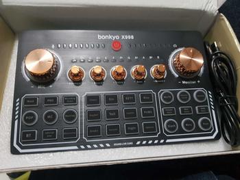 Product Review of Bonkyo F999+headphone  live soundcard Dedicated sound card for YouTube Facebook Douyin live broadcast Cocok untuk ponsel komputer Alat Audio Kartu Earphone Laptop Plastik Peralatan Microphone from P**😎 2