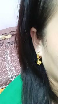 Product Review of Bông Tai Tòn Ten Quả Cầu Kim Tiền Tài Lộc Lớn May Mắn Thiết Kế Cao Cấp - Berry Jewelry B30VHT21 from L**h k**e 0
