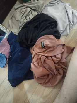 Product Review of Instant hijab cover chin medium size cotton spandex  Jakarta made Cotton from S**a d** 0