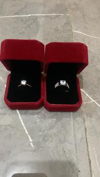 Product Review of OS1-D02 Cincin couple luxury |Cincin wanita elegan high quality Grade VVS1 grade 5A original store cantik elegan lapis anti karat anti luntur anti berubah warna garansi 1 tahun D02 COD cincin platinum from A**i 1