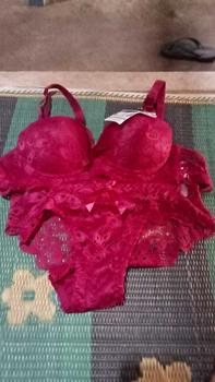 Product Review of BRA SET bh + cd beha celana dalam wanita setelan renda import quality RC03 36-42 cup B / bra sexy hot busa motif bunga import 1 set beha dewasa hot sexy from R**a 0