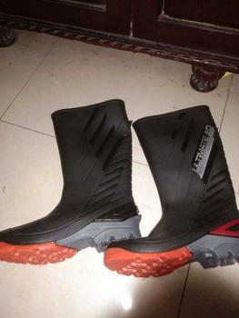 Product Review of Sepatu Boot Tinggi AP 2015 ULTIMATE AP Boots Hitam Abu Hijau Orange Anti Slip Lentur Lokal Karet Shoes from A**a A**a M**a 1