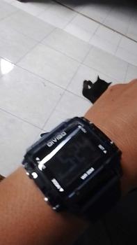 Product Review of Jam Tangan Wanita DIVIGO DV-2110 Transparan Original Digital Kotak Strab Rubber Tahan Air Digital Besi Stainless from R**A 0