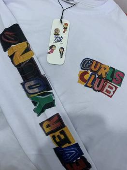 Product Review of Gurls Club Long Sleeve - Playground | Katun Combed Distro Kaos Nyaman Panjang Putih Sablon Baju Tangan T-Shirt Hitam Pendek Polos Santai Rib from N**_ 1