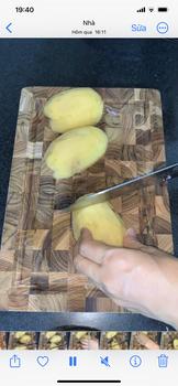 Product Review of [KT01-KATA401] Thớt gỗ teak thái cao cấp KATANA KT01 + Dao thái KATANA Santoku Basic KATA401 from P**m H**n 8** 0