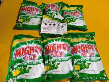 Product Review of Mighty Clean Detergent Powder Calamansi - Powder (green) - SET 6 Kilos (1 Kilo X 6 pouches) Hand Household from L**h 1