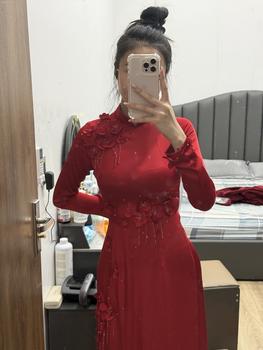 Product Review of Áo Dài Cô Dâu đính kết tỉ mỉ, sắc sảo- Thiết kế kiểu dáng sang trọng from R**E 1