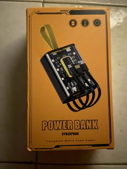 Product Review of [In Stock]20000 mAh Mini power Bank large-capacity fast charging transparent comes with line mobile power supply from 🌹**🌺 0