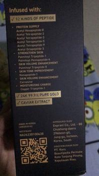 Product Review of [Holika Holika] NEW 24K Gold Ampoule ( Serum Wajah Emas) Kerutan Mencerahkan Vitamin Mengencangkan from v**a 1