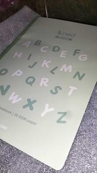 Product Review of Vở kẻ ngang Lined KLONG B5 80 trang 58GSM MS 815 Sổ may gáy kẻ ngang giấy trắng bìa alphabet cute from Ố** t**🍫 0