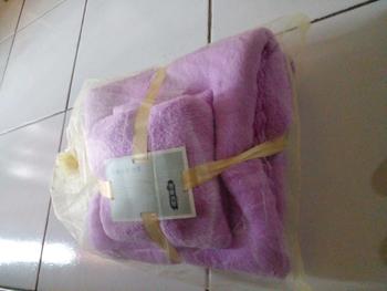 Product Review of Handuk Set 2in1 New Motif Polos And Handuk Mandi Dewasa from p**a 0