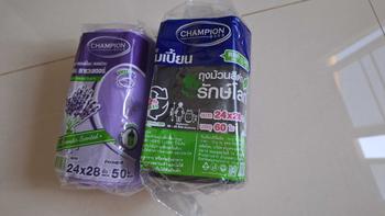Product Review of Champion ถุงขยะกลิ่นหอม,แชมเปี้ยนมี2ขนาด18x20"100ใบและ24x28"50ใบ  3กลิ่น ลาเวนเดอร์ มะลิ กุหลาบ from K**a 0