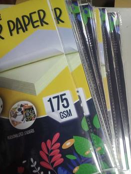 Product Review of Quaff Matte Sticker Paper 175gsm | Kraft Sticker Paper A4 Size for Labels 20 Sheets School | QCS from L**e 2