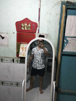 Product Review of Áo sơ mi cộc tay cotton wat họa tiết chữ cái  AT- 76 a( Quân còi 1988 ) Menswear Nam Cổ Tròn from N**n t**h l** n** 0