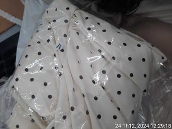 Product Review of ĐẦM CỔ U BIGSIZE CHẤM BI TAY BỒNG DÁNG NGẮN [TNT SHOP BIGSIZE 60KG 90KG] from C** Đ** 0