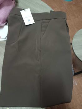 Product Review of CTRLX - กางเกงสแลคขาเต่อ กระบอกเล็ก สไตล์เกาหลี KOREAN RELAXED PLEAT PANTS รุ่น ANKLE BOY ผ้าดีมาก from M**o A**a 0