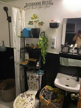 Product Review of Toilet Roll Paper Holder With Cover, Wall Mounted Tissue Dispenser Container, Waterproof Bathroom Hanging Tissue Storage Rack Kitchen Bathroom Bracket Storage Box from b**0 0