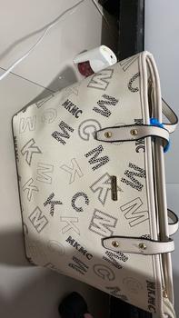 Product Review of [SPECIAL LIVE] MKMC GRAFACH Tote Bag Wanita Multifungsi Shoulder Bag Motif Grafis Kerja Resleting Jinjing Kuliah Korean Style Terbaru Travel Bag Kulit Casual Aesthetic Modis Kekinian Monogram from R**a A**a 1