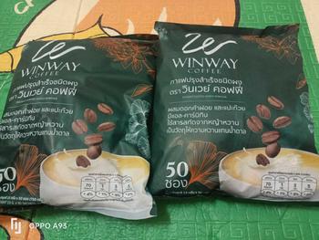 Product Review of กาแฟวินเวย์ WINWAY Coffee 1 ห่อ บรรจุ 50 ซอง กาแฟสำเร็จรูปชนิดผง from ส**ย 0