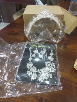 Product Review of มงกุฏ ต่างหู และสร้อยคอ 3 แพ็ค ชุดราชินี 3 ชิ้น เครื่องประดับเครื่องแต่งกายผมงานเลี้ยงวันเกิด from พ**ช 0