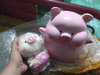 Product Review of Mua 1 Bánh Bao Tặng 1 con heo bất kì  heo đất size 26*24 To from s**t 0