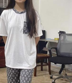 Product Review of Set bộ quần áo thun nữ eovi cổ tròn mix quần vải suông dài đẹp from T** T**g 2** 0