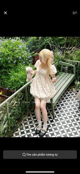 Product Review of Đầm Bí Họa Tiết Nơ Hồng - Sana Mochi Dress (Ảnh thật Chérii chụp) from g**u 0