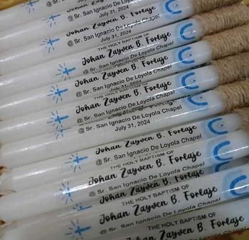 Product Review of Personalized Baptismal Candle 10pcs per order from J**ツ 0