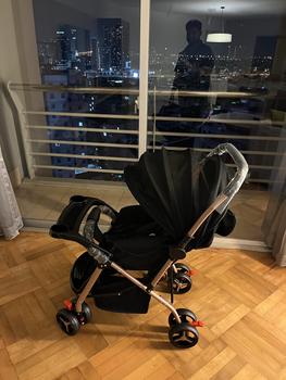 Product Review of รถเข็นเด็ก ล้อมีเบรค พกพาสะดวก พับได้ ที่นั่งขนาดใหญ่ สายรัดแบบ 5 จุด เข็นหน้า-หลังได้ รถเข็นเด็กทารก from A**o 0