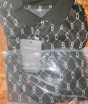 Product Review of Bộ quần áo nam cổ bẻ cộc tay họa tiết chữ BC vải thun cotton mềm mịn from D**i 1