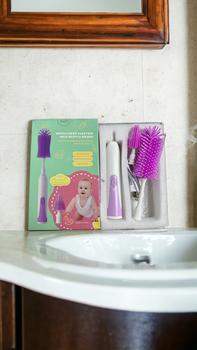 Product Review of PP013 แปรงล้างขวดนมไฟฟ้าหมุนได้360 องศา เหลือง from แ**์ 0