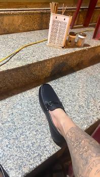Product Review of G02 Mẫu Giày lười Mọi  da Nhám thiết kế Đai khóa inox Full size 37-44 Shoes Nam from A** b** c** c** 0